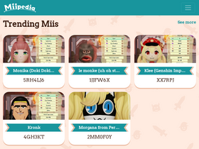 'miipedia.com' screenshot