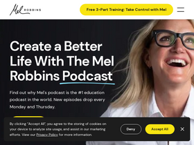 'melrobbins.com' screenshot