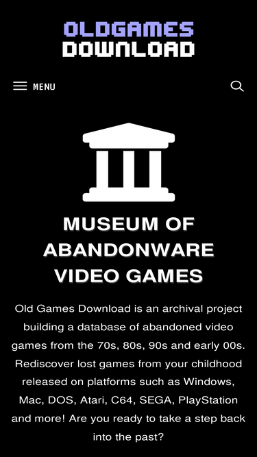 Abandonware Games - Download old video games
