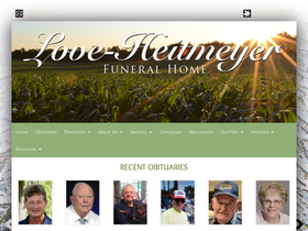 'lovefuneralhome.com' screenshot