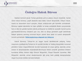 'ozdogruhukuk.com' screenshot