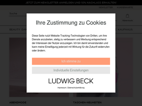 'ludwigbeck.de' screenshot