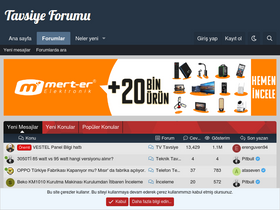 'tavsiyeforumu.com' screenshot
