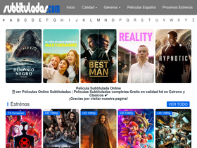 'subtituladas.com' screenshot