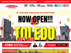 'formanmills.com' screenshot