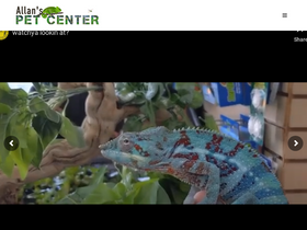 'allanspetcenter.com' screenshot