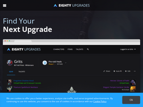 'eightyupgrades.com' screenshot