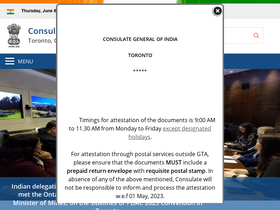 'cgitoronto.gov.in' screenshot