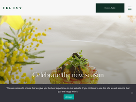 'the-ivy.co.uk' screenshot
