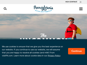 'visitpa.com' screenshot