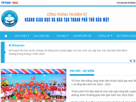 'tptdm.edu.vn' screenshot