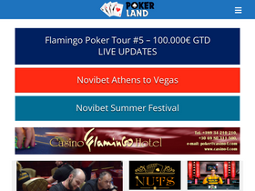 'pokerlandgr.com' screenshot