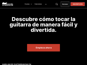 'guitarraviva.com' screenshot