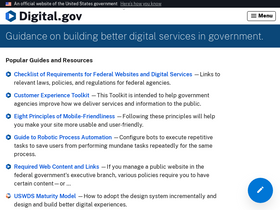 'digital.gov' screenshot