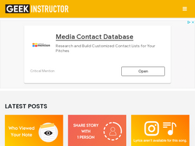 'geekinstructor.com' screenshot