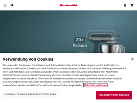 'kitchenaid.de' screenshot