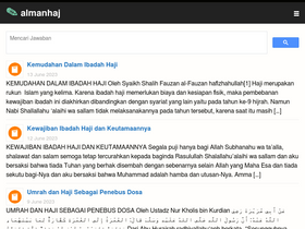 'almanhaj.or.id' screenshot