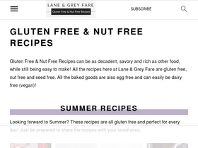 'laneandgreyfare.com' screenshot