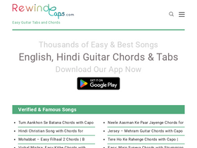 'rewindcaps.com' screenshot