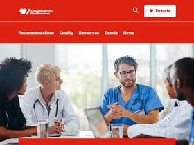 'strokebestpractices.ca' screenshot