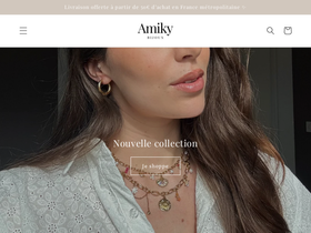 amikybijoux.com homepage screenshot