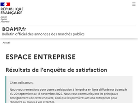 'boamp.fr' screenshot