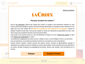 'la-croix.com' screenshot