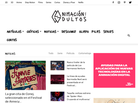 'animacionparaadultos.es' screenshot