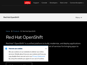 'openshift.com' screenshot