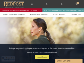 'redpostequestrian.co.uk' screenshot