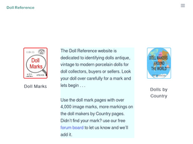 'dollreference.com' screenshot