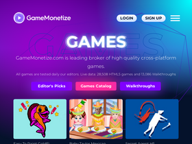 'gamemonetize.com' screenshot