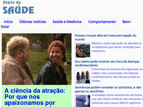 'diariodasaude.com.br' screenshot