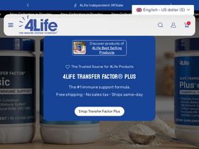 4lifetransferfactorproducts.com homepage screenshot