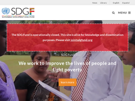 'sdgfund.org' screenshot