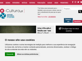 'e-cultura.pt' screenshot