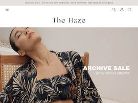 thehaze.com.au homepage screenshot