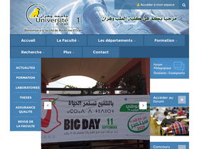 'facmed-univ-oran.dz' screenshot