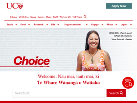 'canterbury.ac.nz' screenshot