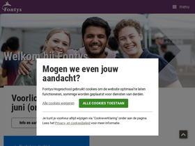'fontys.nl' screenshot