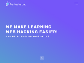 'pentesterlab.com' screenshot