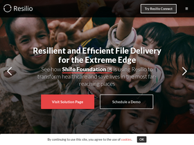 'resilio.com' screenshot