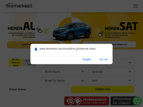 'otomerkezi.net' screenshot