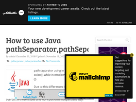 'javatips.net' screenshot