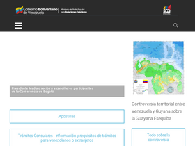 'mppre.gob.ve' screenshot