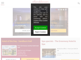 'offpeakluxury.com' screenshot