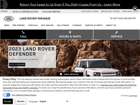 'landroverparamus.com' screenshot