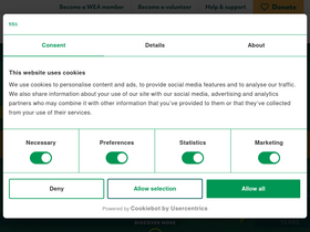'wea.org.uk' screenshot