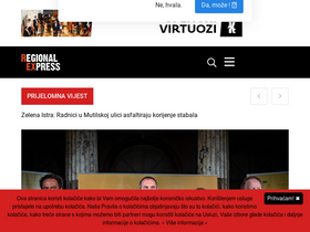 'regionalexpress.hr' screenshot