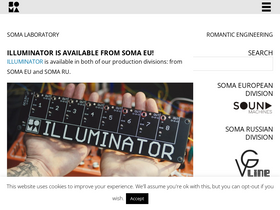 'somasynths.com' screenshot